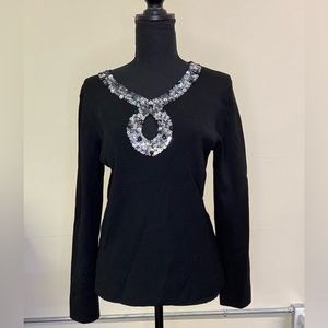 Black knit lingerie sleeve